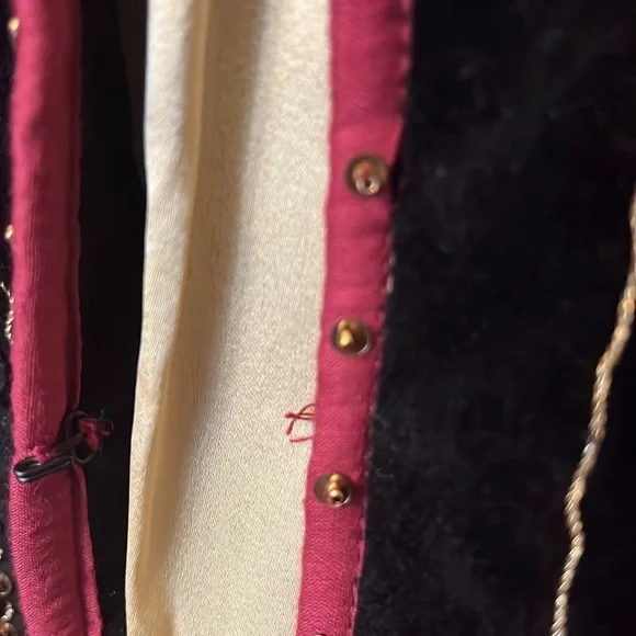 John Mark Black Velvet Jacket with Floral Embroidery. Size L. NWT - Picture 8 of 14